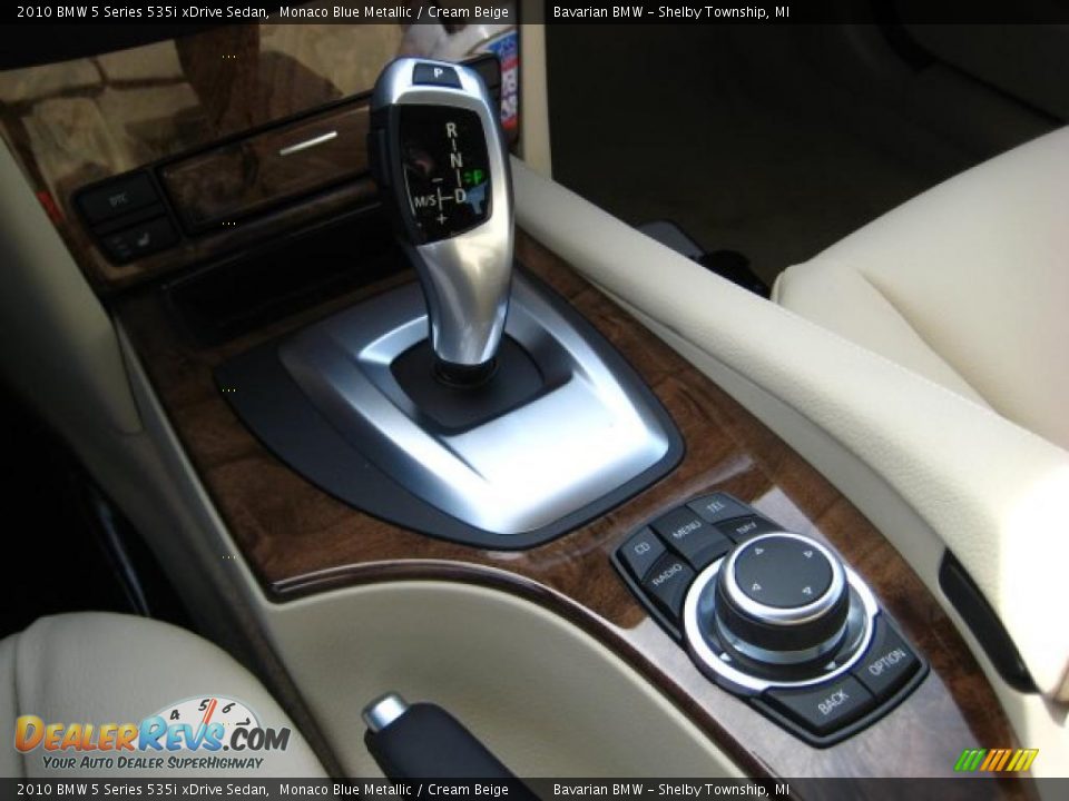 2010 BMW 5 Series 535i xDrive Sedan Monaco Blue Metallic / Cream Beige Photo #14