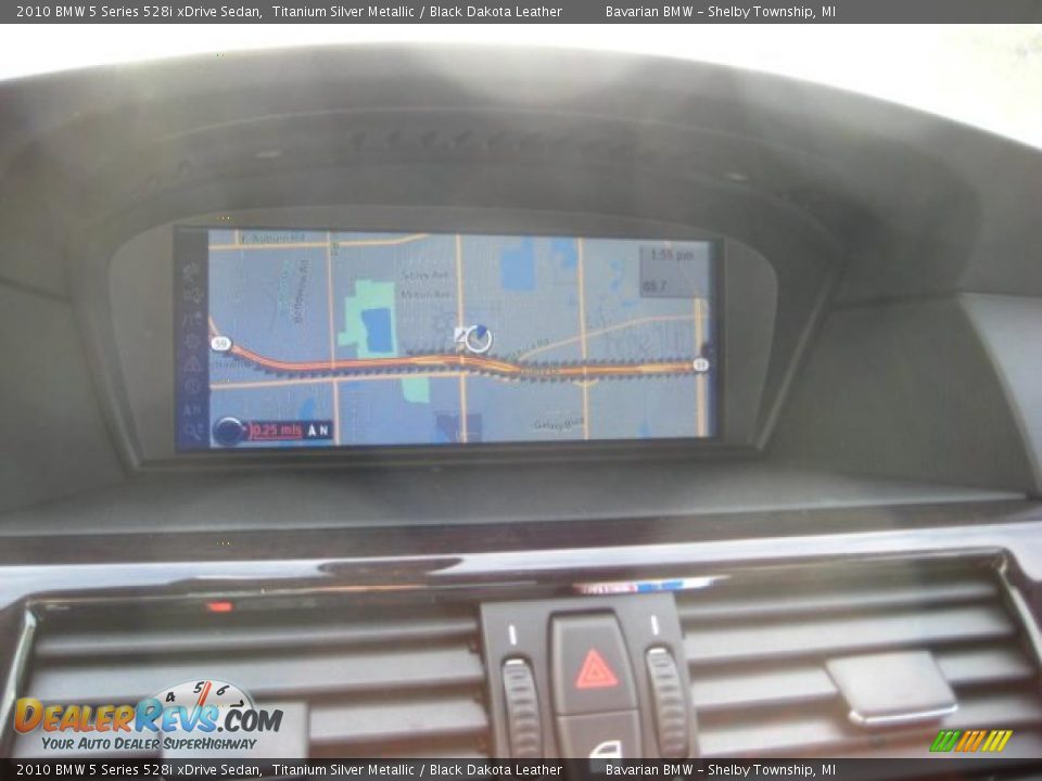 2010 BMW 5 Series 528i xDrive Sedan Titanium Silver Metallic / Black Dakota Leather Photo #15