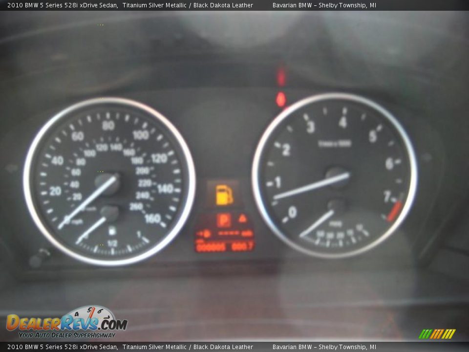 2010 BMW 5 Series 528i xDrive Sedan Titanium Silver Metallic / Black Dakota Leather Photo #17