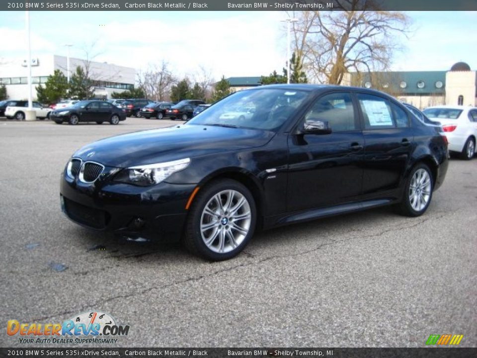 2010 BMW 5 Series 535i xDrive Sedan Carbon Black Metallic / Black Photo #1