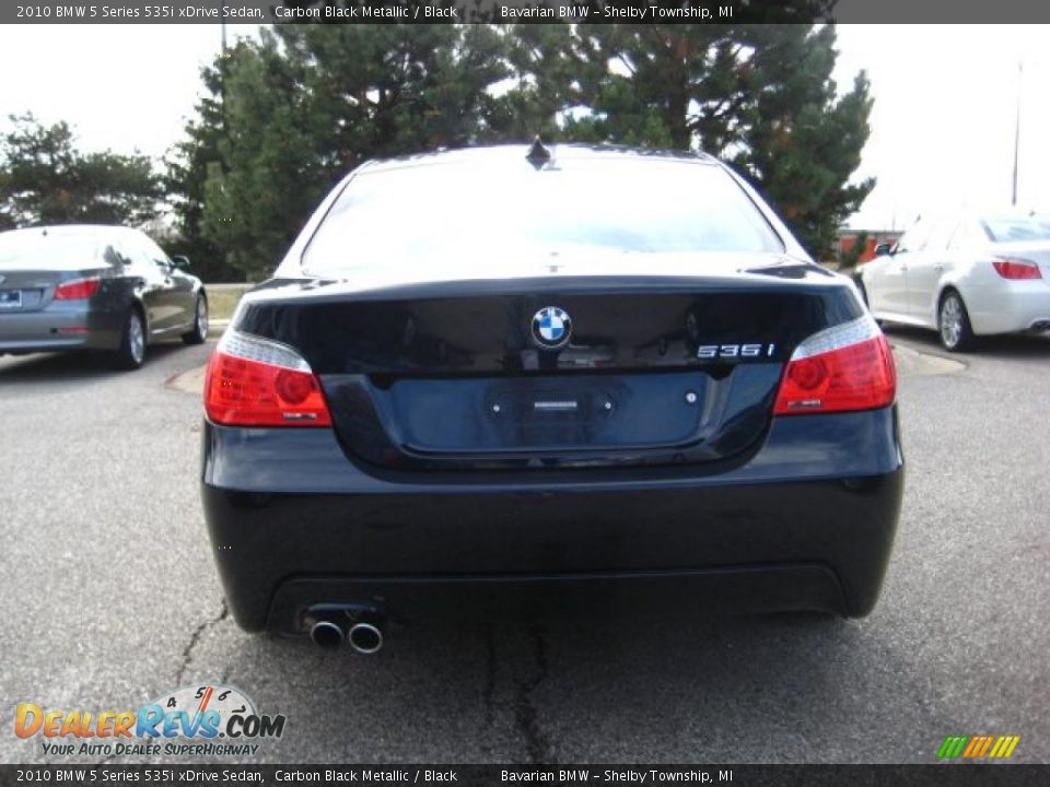 2010 BMW 5 Series 535i xDrive Sedan Carbon Black Metallic / Black Photo #4