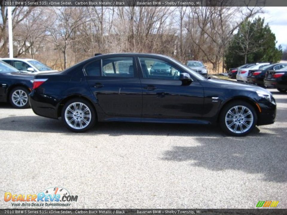 2010 BMW 5 Series 535i xDrive Sedan Carbon Black Metallic / Black Photo #6