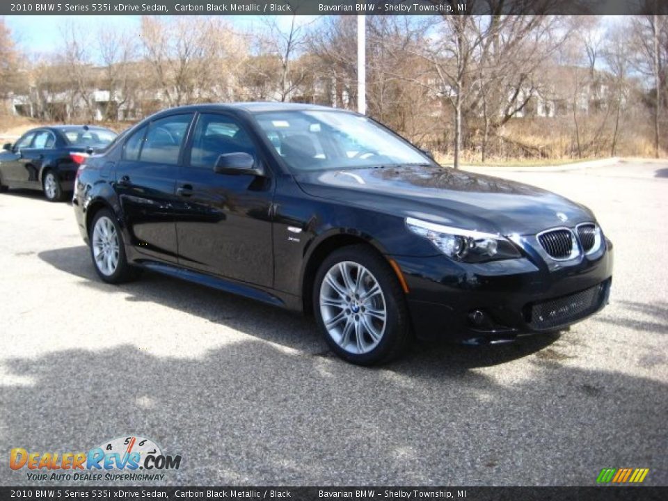 2010 BMW 5 Series 535i xDrive Sedan Carbon Black Metallic / Black Photo #7