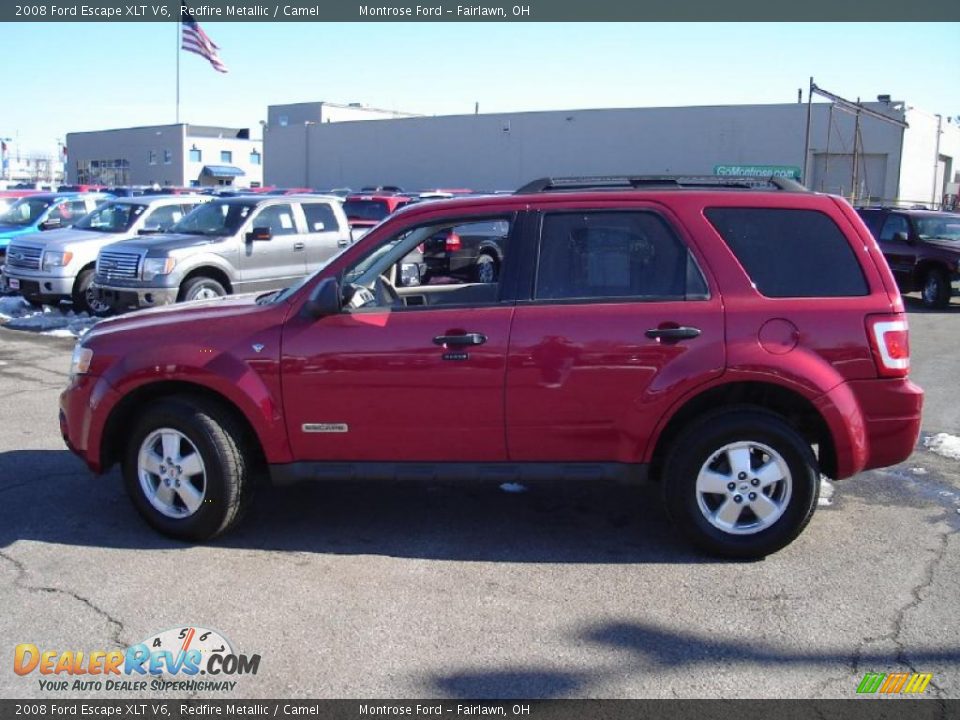 2008 Ford Escape XLT V6 Redfire Metallic / Camel Photo #2