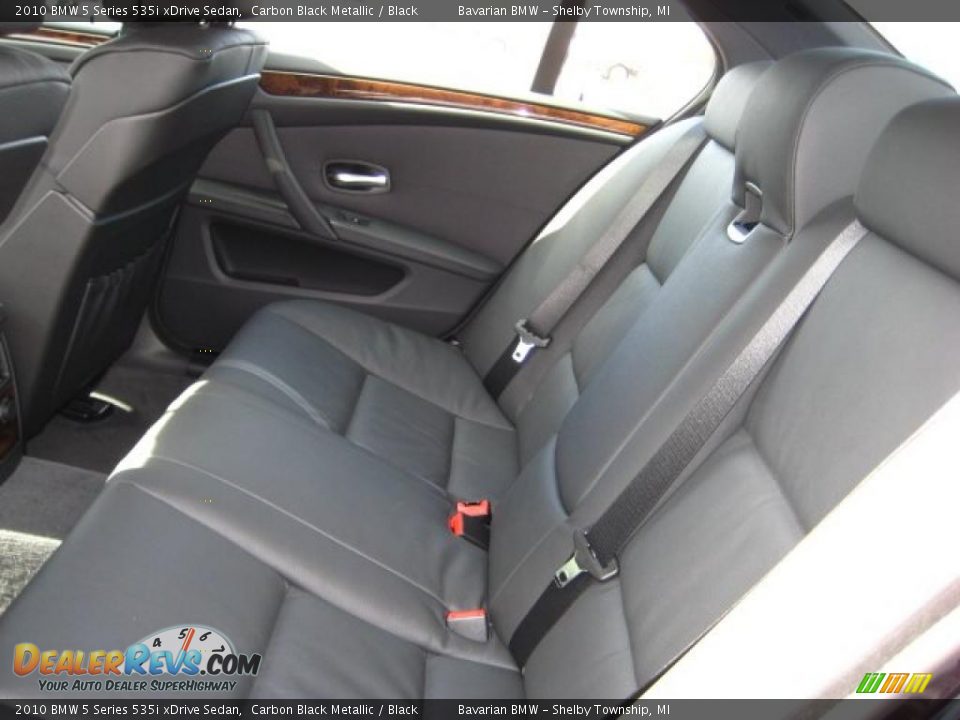 2010 BMW 5 Series 535i xDrive Sedan Carbon Black Metallic / Black Photo #11