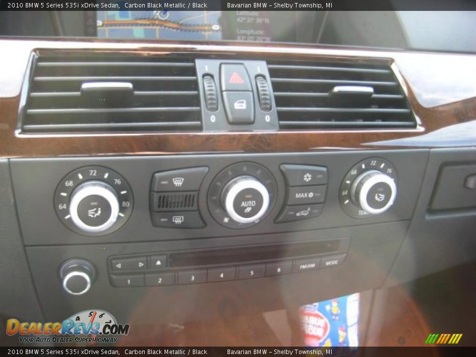 2010 BMW 5 Series 535i xDrive Sedan Carbon Black Metallic / Black Photo #13