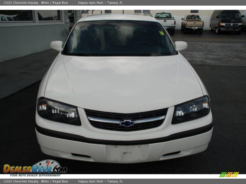 2003 Chevrolet Impala White / Regal Blue Photo #5
