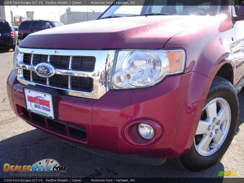 2008 Ford Escape XLT V6 Redfire Metallic / Camel Photo #9