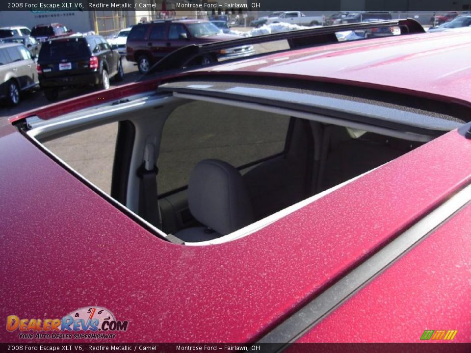2008 Ford Escape XLT V6 Redfire Metallic / Camel Photo #10