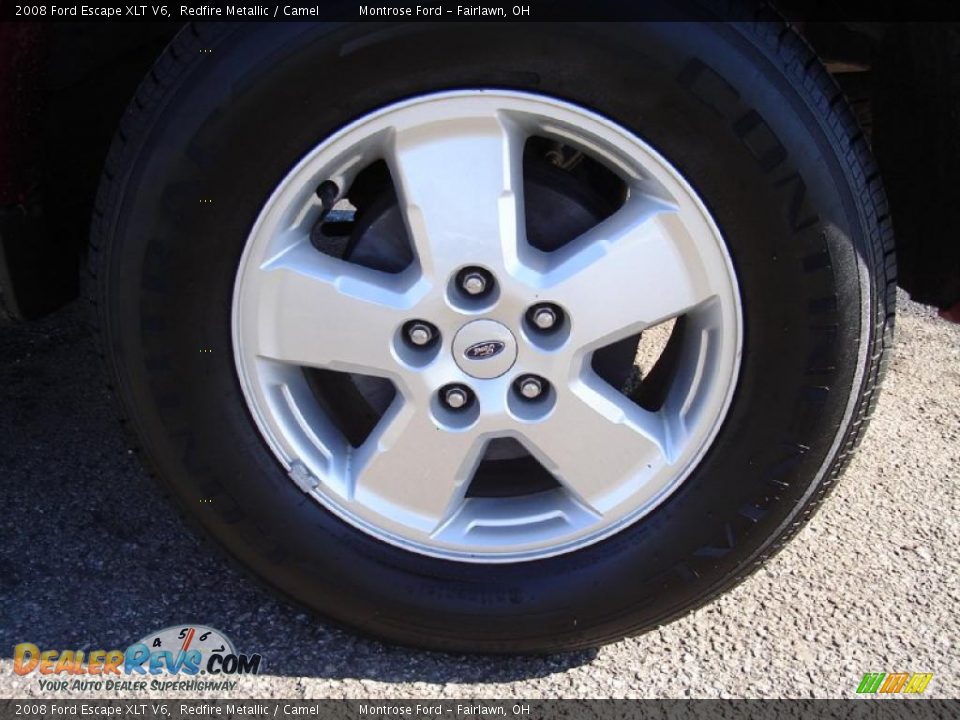 2008 Ford Escape XLT V6 Redfire Metallic / Camel Photo #12