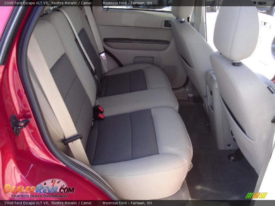 2008 Ford Escape XLT V6 Redfire Metallic / Camel Photo #15