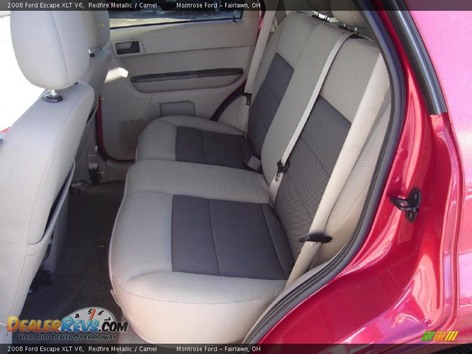 2008 Ford Escape XLT V6 Redfire Metallic / Camel Photo #16