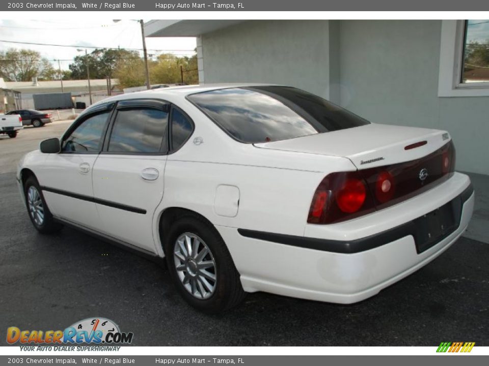 2003 Chevrolet Impala White / Regal Blue Photo #14