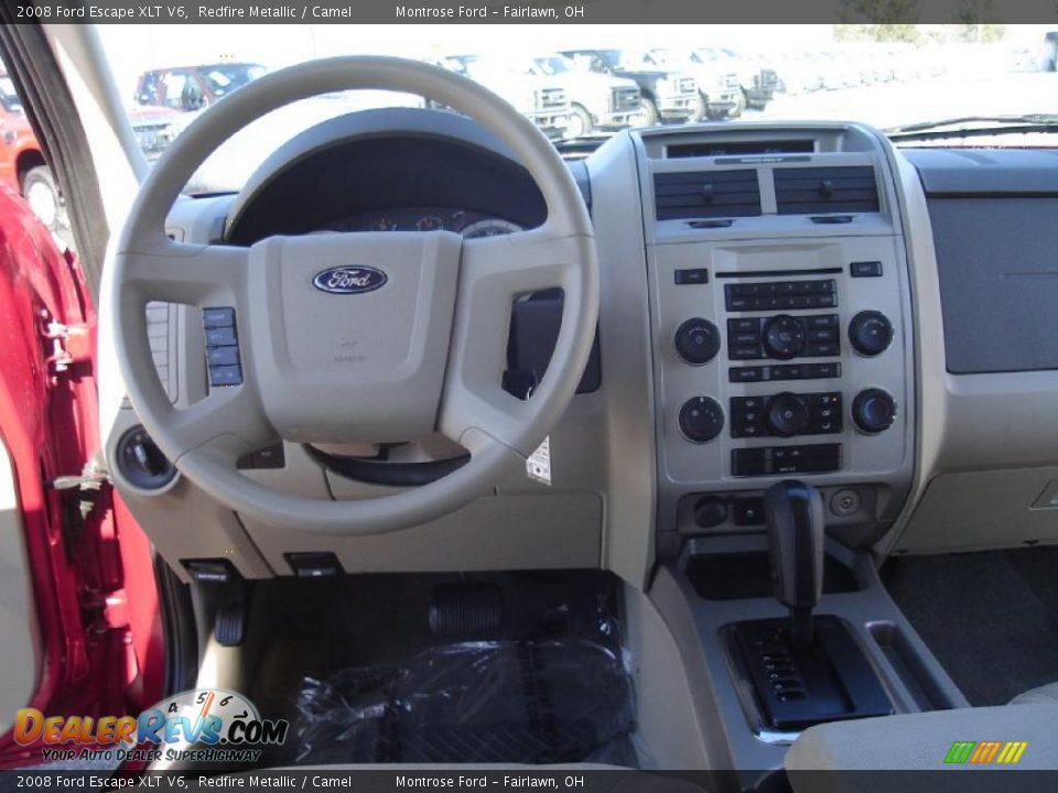 2008 Ford Escape XLT V6 Redfire Metallic / Camel Photo #18