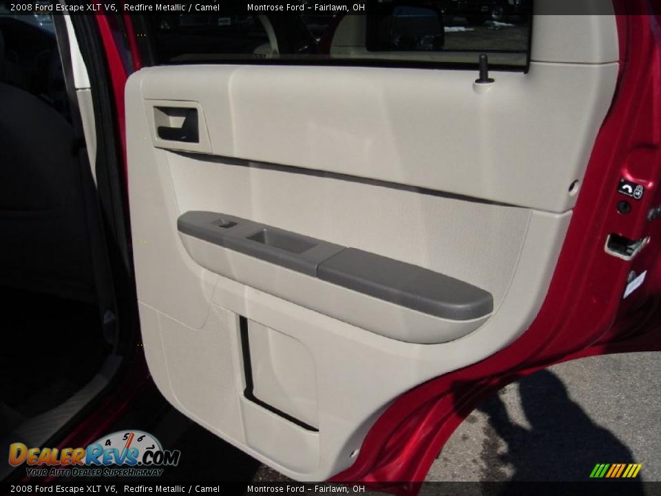 2008 Ford Escape XLT V6 Redfire Metallic / Camel Photo #19