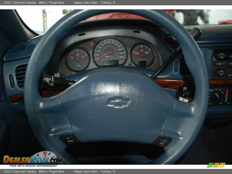 2003 Chevrolet Impala White / Regal Blue Photo #17
