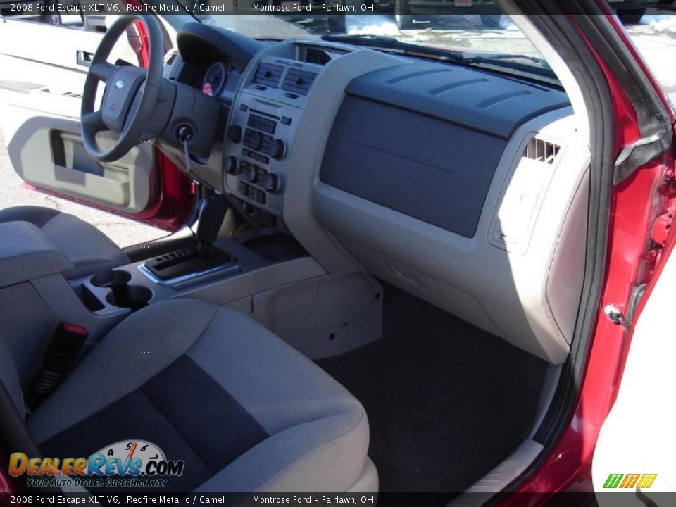 2008 Ford Escape XLT V6 Redfire Metallic / Camel Photo #21