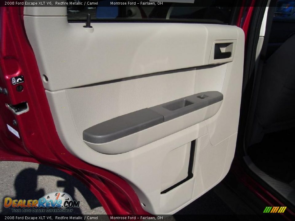 2008 Ford Escape XLT V6 Redfire Metallic / Camel Photo #22