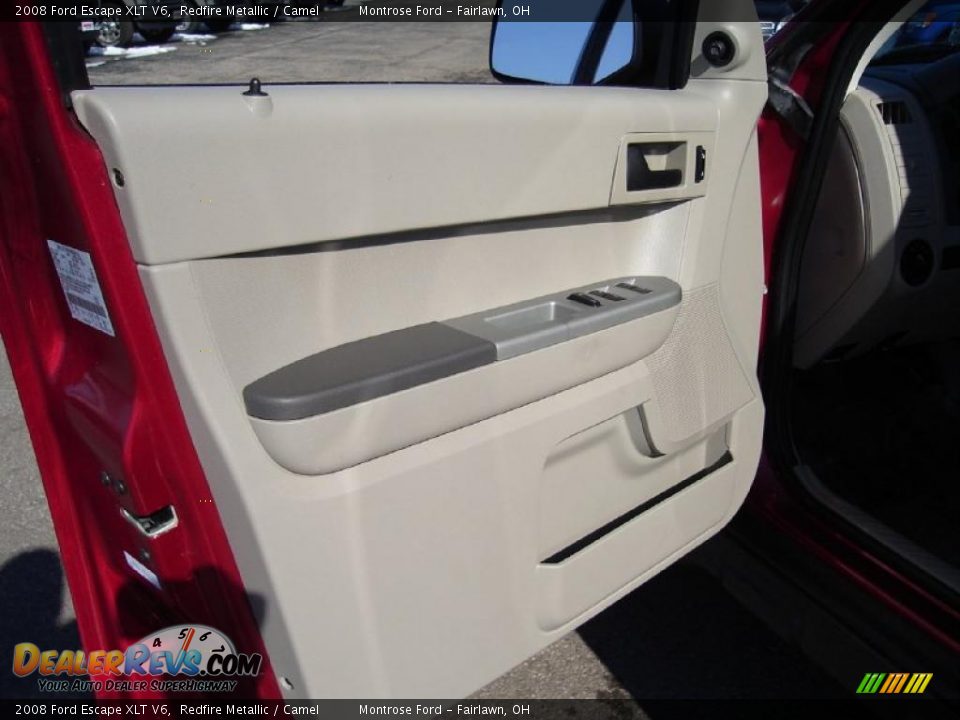 2008 Ford Escape XLT V6 Redfire Metallic / Camel Photo #23
