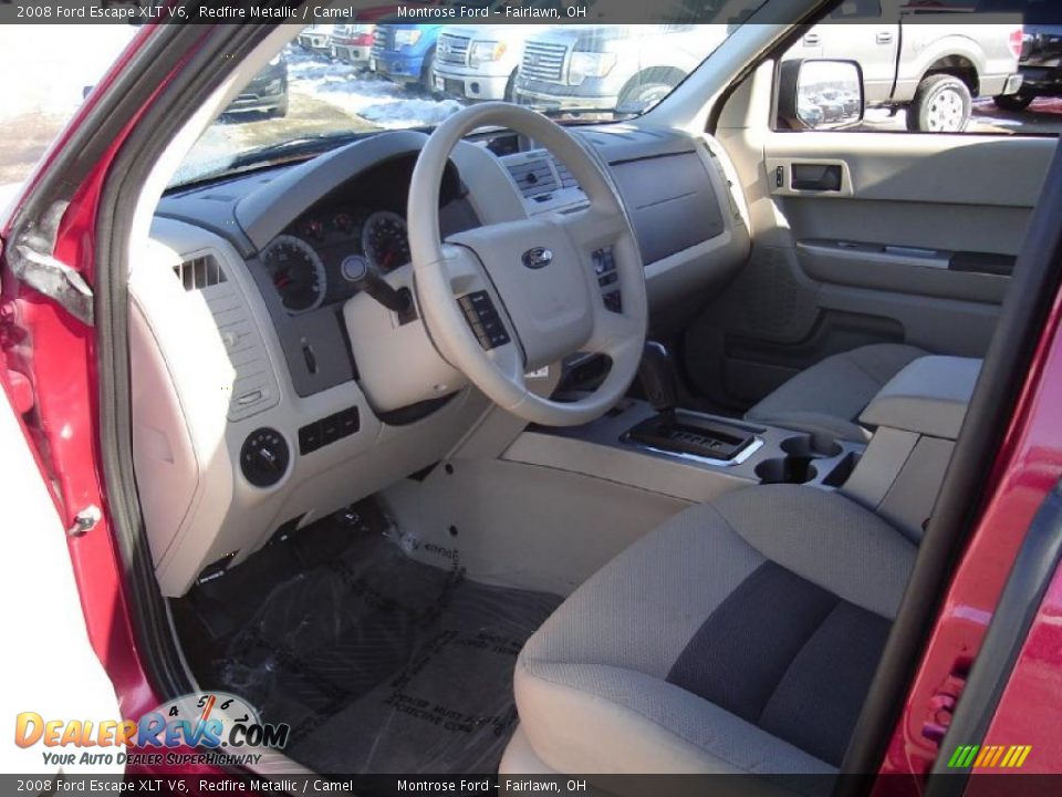 2008 Ford Escape XLT V6 Redfire Metallic / Camel Photo #25