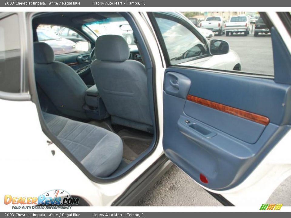 2003 Chevrolet Impala White / Regal Blue Photo #27