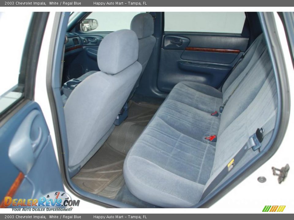 2003 Chevrolet Impala White / Regal Blue Photo #28