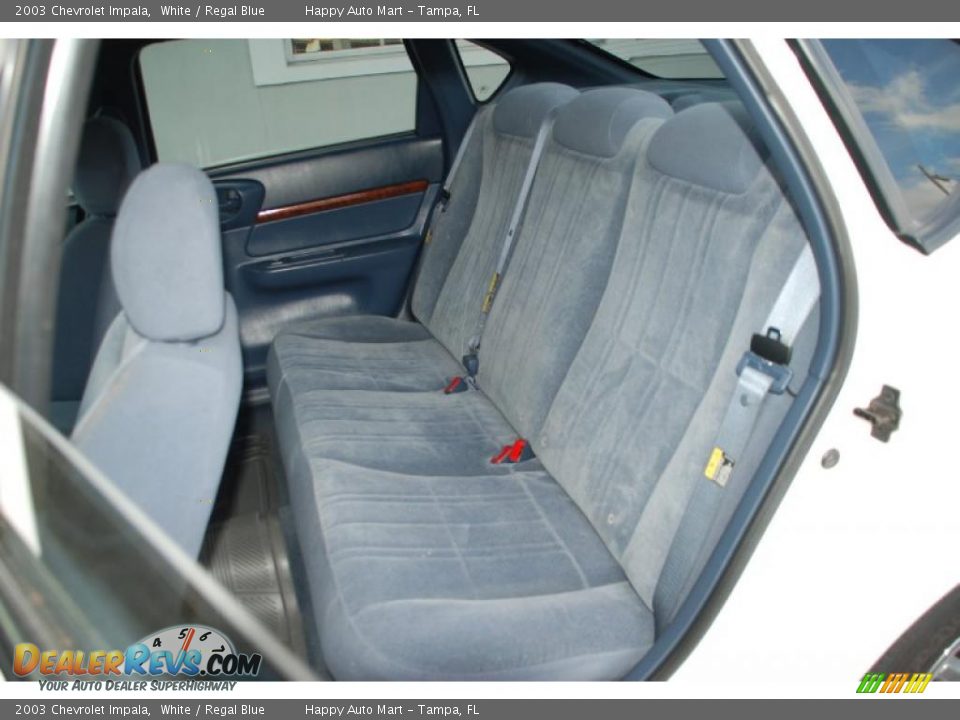 2003 Chevrolet Impala White / Regal Blue Photo #29