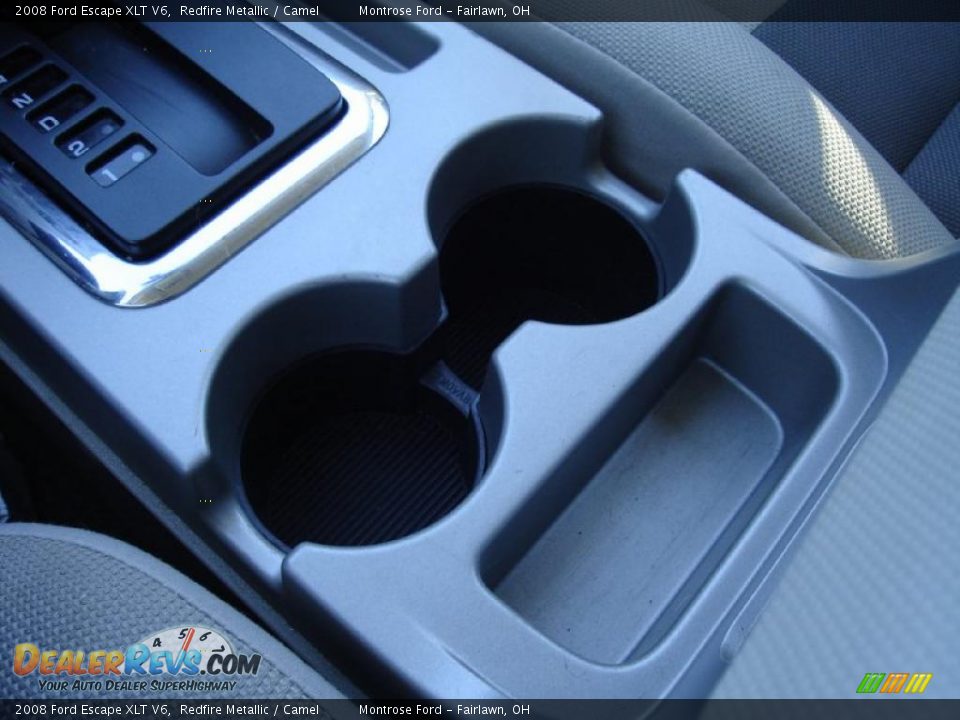2008 Ford Escape XLT V6 Redfire Metallic / Camel Photo #33