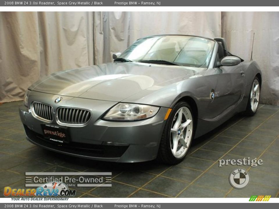 2008 BMW Z4 3.0si Roadster Space Grey Metallic / Black Photo #1