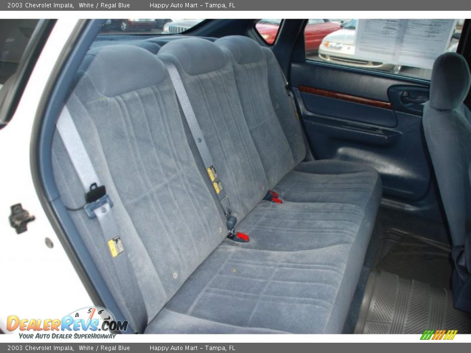 2003 Chevrolet Impala White / Regal Blue Photo #31