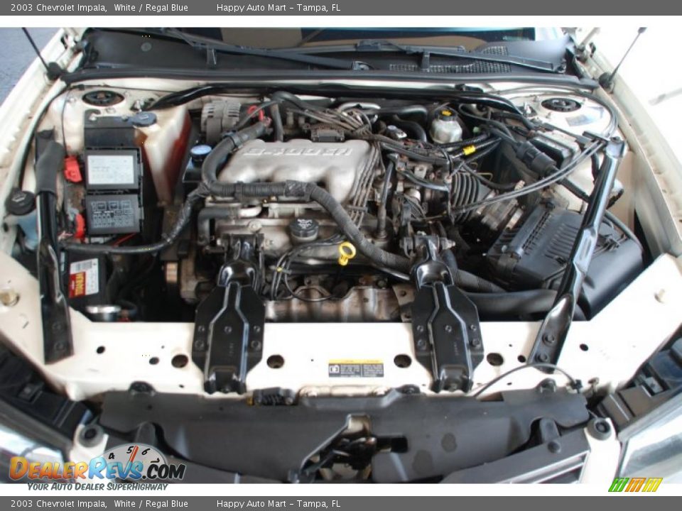 2003 Chevrolet Impala White / Regal Blue Photo #33