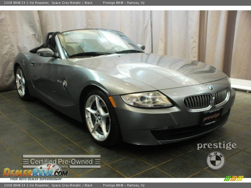 2008 BMW Z4 3.0si Roadster Space Grey Metallic / Black Photo #8