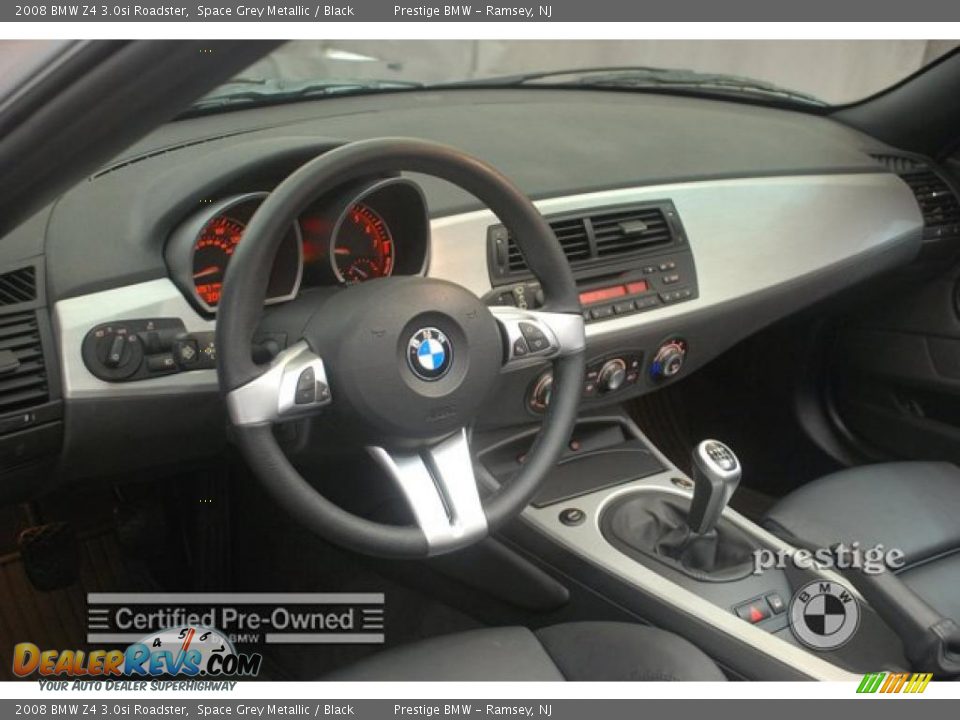 2008 BMW Z4 3.0si Roadster Space Grey Metallic / Black Photo #10