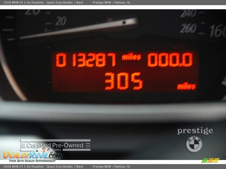 2008 BMW Z4 3.0si Roadster Space Grey Metallic / Black Photo #14