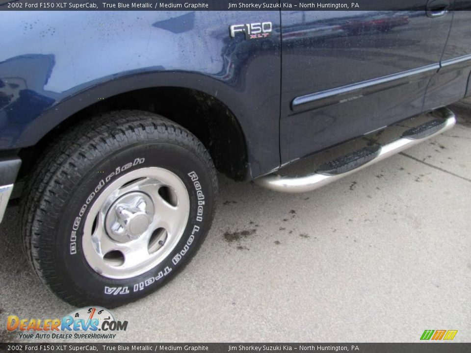2002 Ford F150 XLT SuperCab True Blue Metallic / Medium Graphite Photo #6
