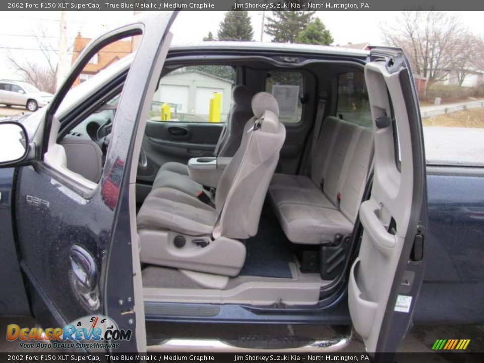 2002 Ford F150 XLT SuperCab True Blue Metallic / Medium Graphite Photo #9