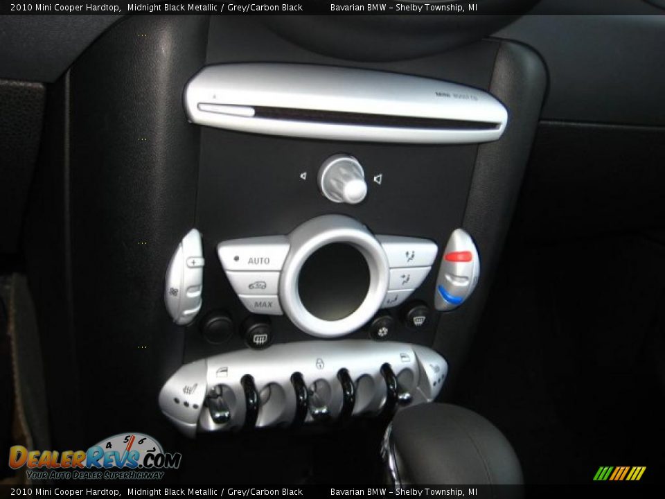 2010 Mini Cooper Hardtop Midnight Black Metallic / Grey/Carbon Black Photo #14