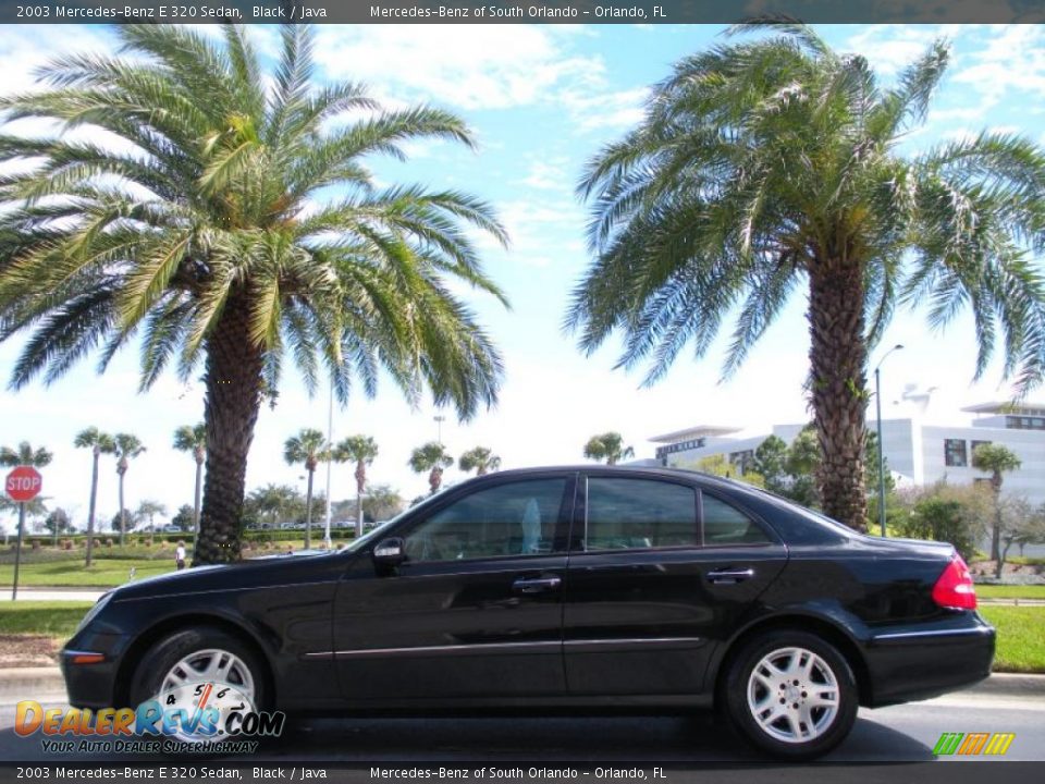 2003 Mercedes-Benz E 320 Sedan Black / Java Photo #1
