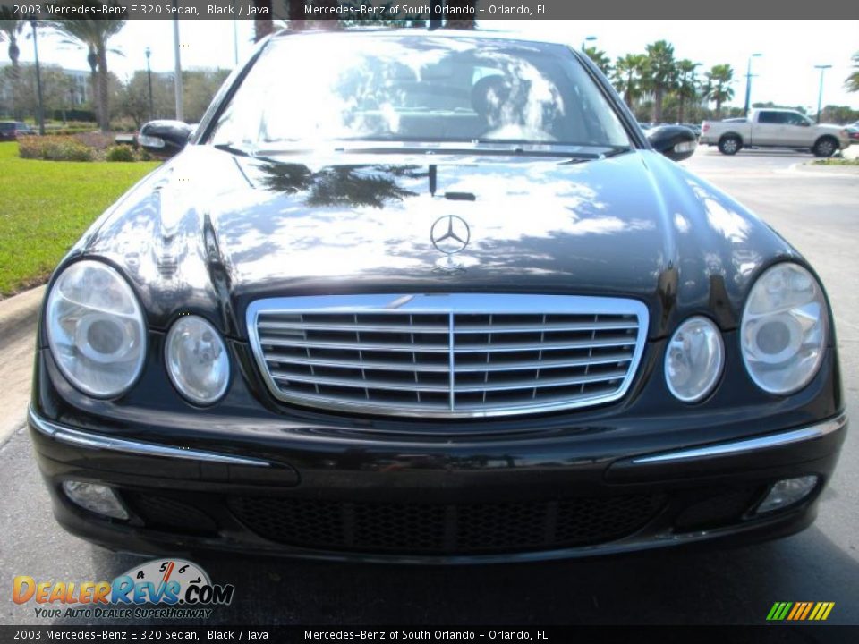 2003 Mercedes-Benz E 320 Sedan Black / Java Photo #3