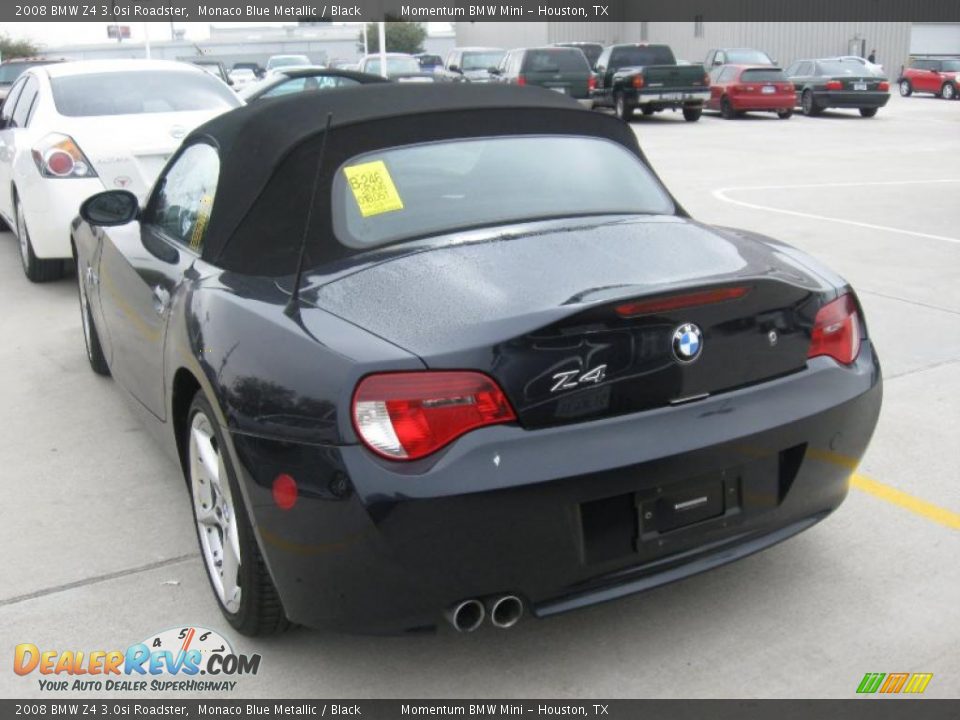 2008 BMW Z4 3.0si Roadster Monaco Blue Metallic / Black Photo #3