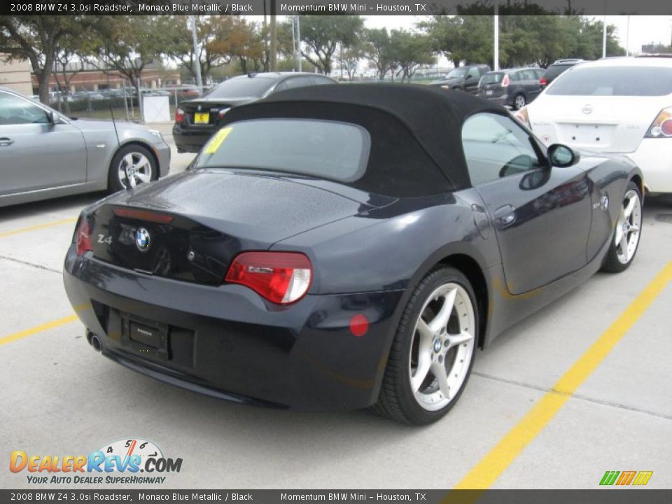 2008 BMW Z4 3.0si Roadster Monaco Blue Metallic / Black Photo #4