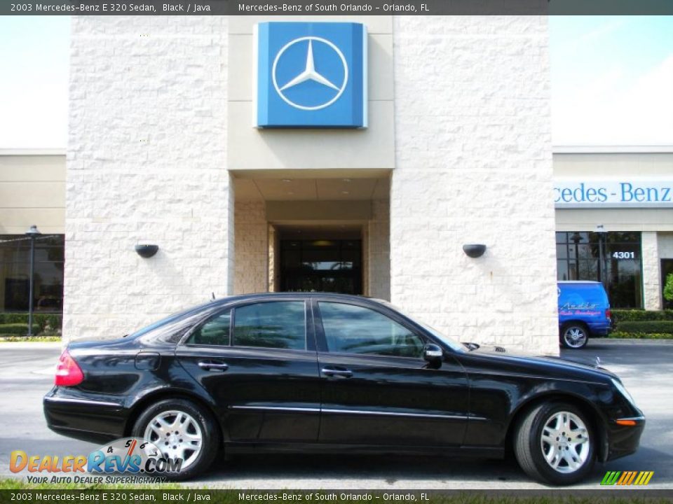 2003 Mercedes-Benz E 320 Sedan Black / Java Photo #5