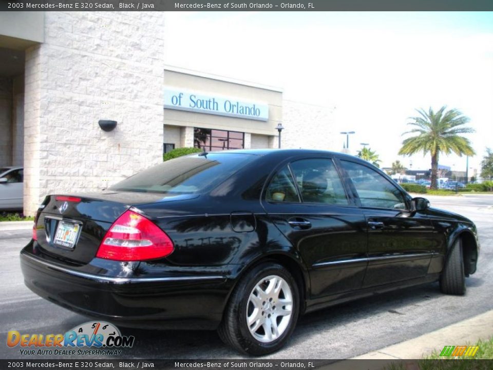 2003 Mercedes-Benz E 320 Sedan Black / Java Photo #6