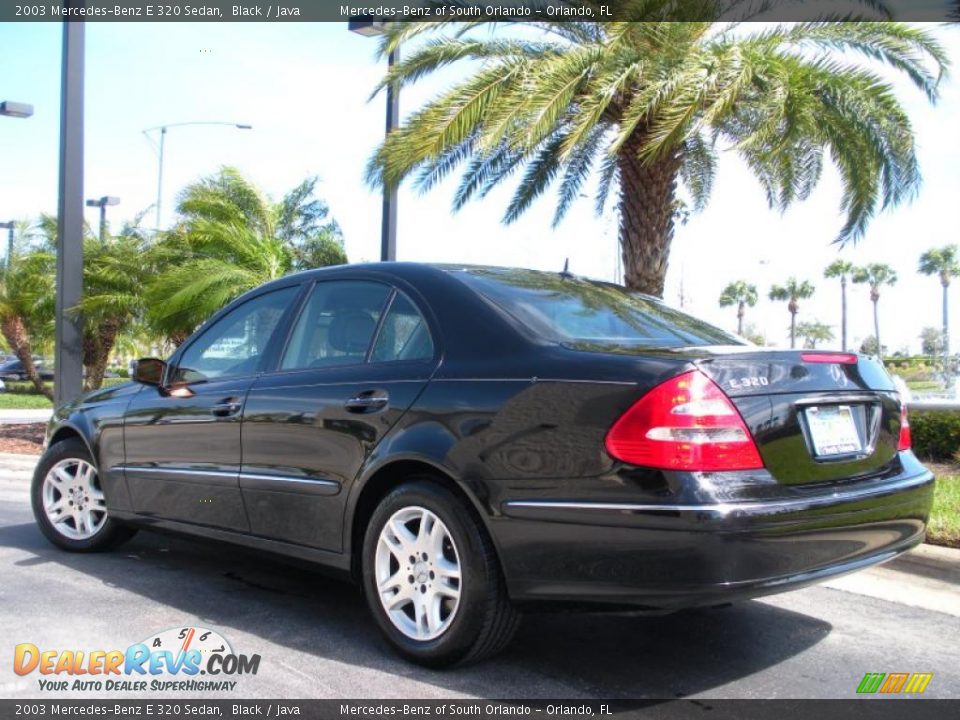 2003 Mercedes-Benz E 320 Sedan Black / Java Photo #8
