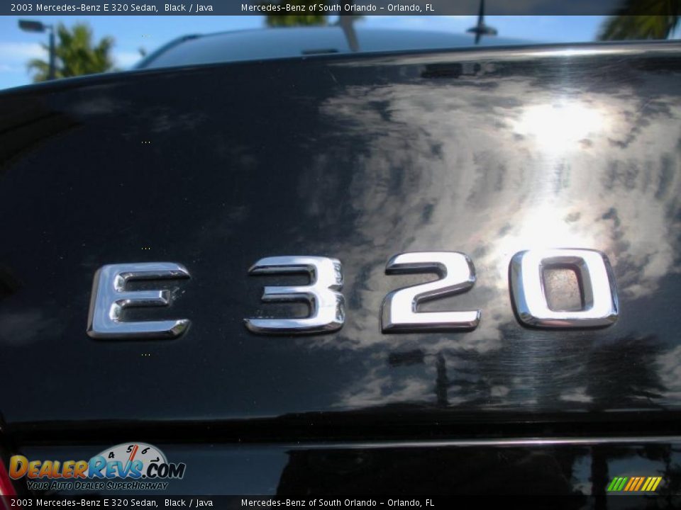 2003 Mercedes-Benz E 320 Sedan Black / Java Photo #9