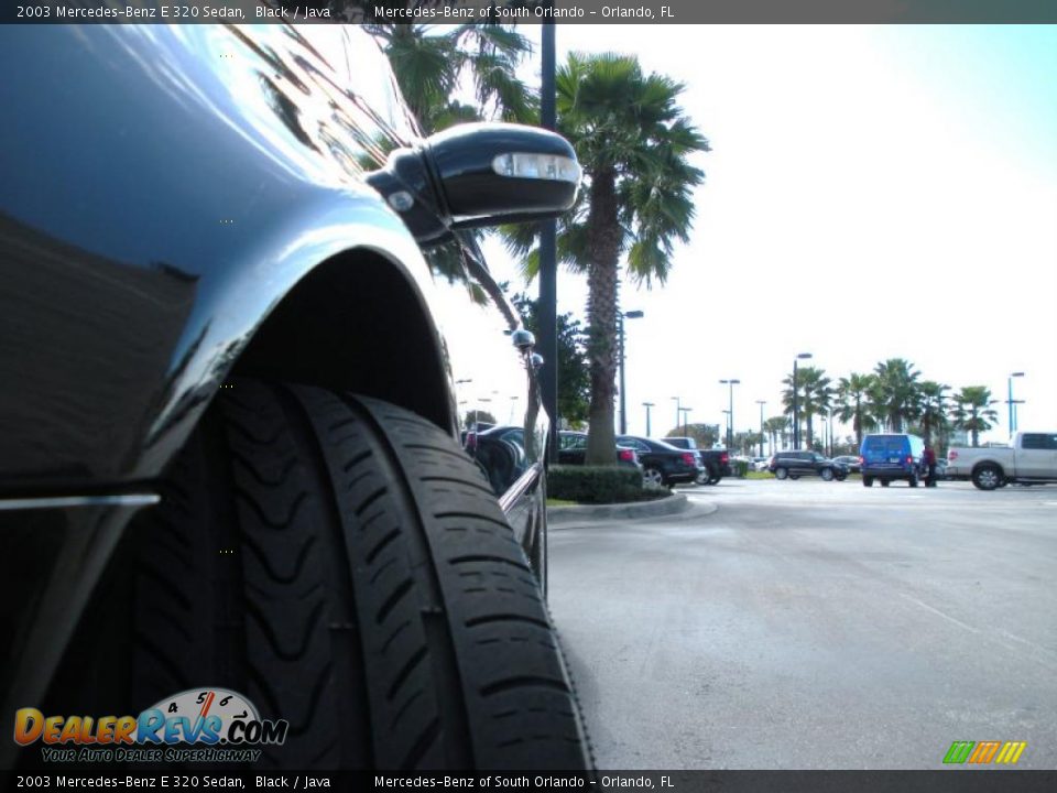 2003 Mercedes-Benz E 320 Sedan Black / Java Photo #10