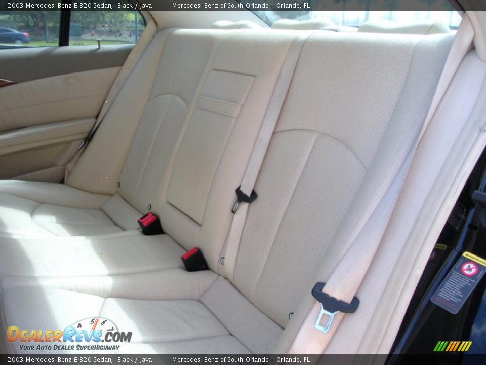 2003 Mercedes-Benz E 320 Sedan Black / Java Photo #14