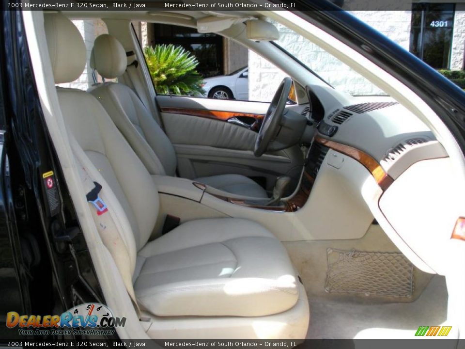2003 Mercedes-Benz E 320 Sedan Black / Java Photo #15