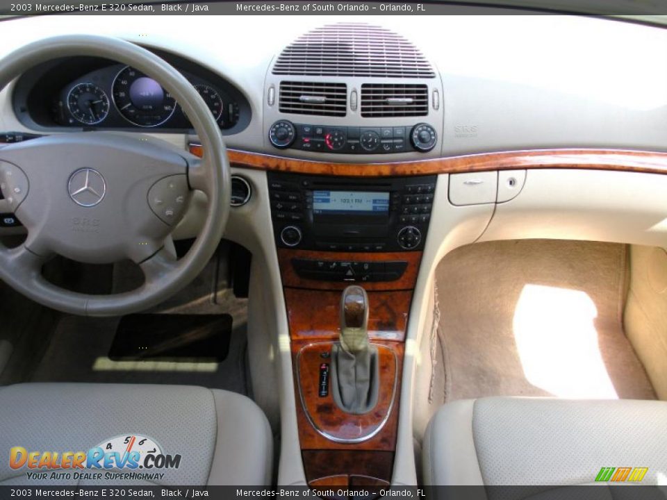2003 Mercedes-Benz E 320 Sedan Black / Java Photo #17