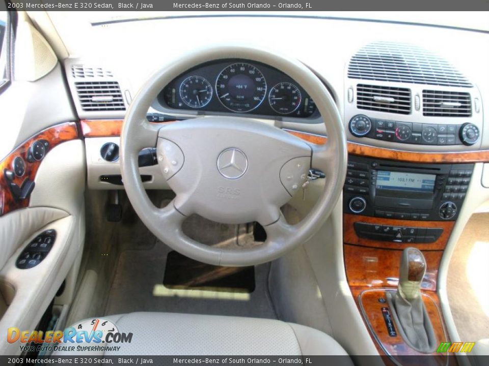 2003 Mercedes-Benz E 320 Sedan Black / Java Photo #18